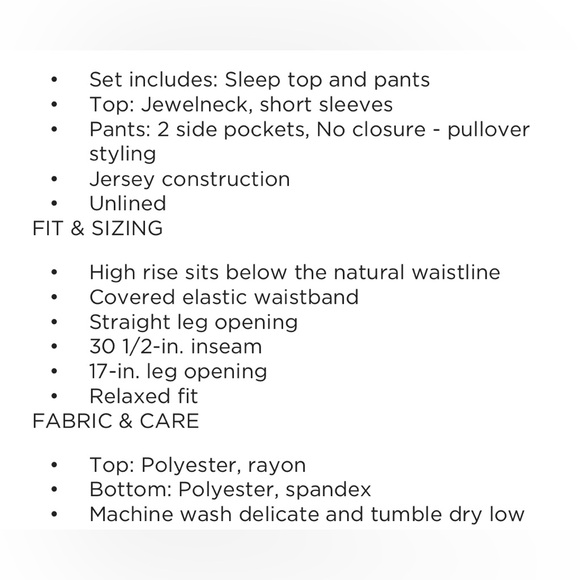 NWT The Wizard of Oz Pajamas- 2 piece set - Picture 4 of 4